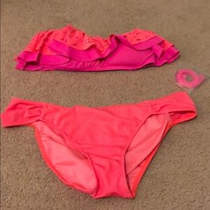 PINK ruffle swimsuit